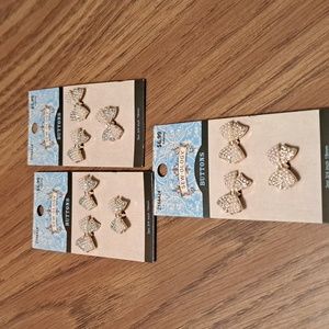 Bow buttons 3/4" set of 9